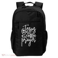 Jesus Coffee And Prayer Christian Catholic Christ Backpack thumb 0