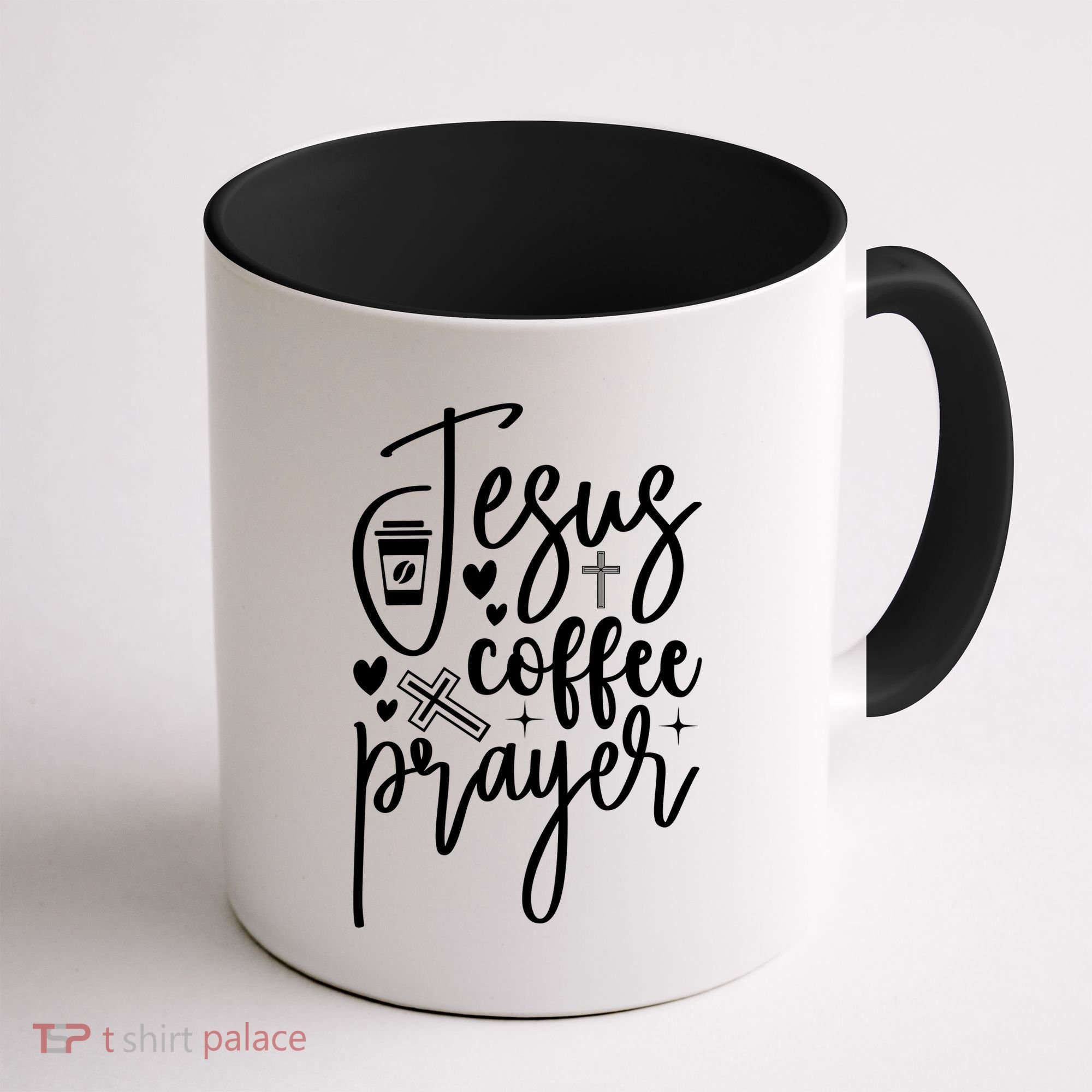 Jesus Coffee And Prayer Christian Catholic Christ Coffee Mug