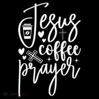 Jesus Coffee And Prayer Christian Catholic Christ Coaster thumb 2