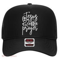 Jesus Coffee And Prayer Christian Catholic Christ Hat thumb 0