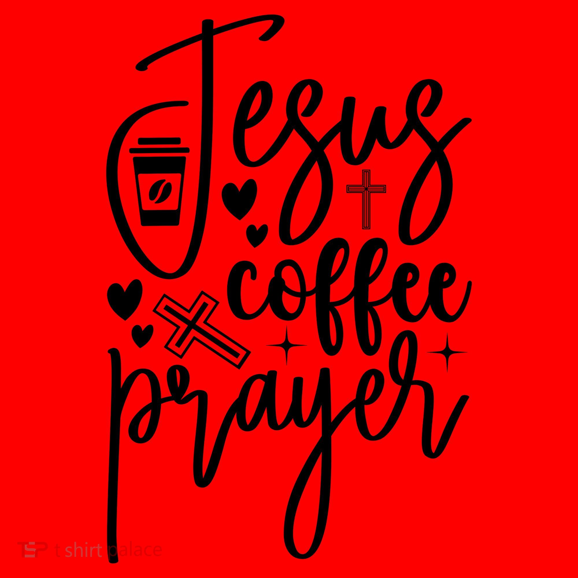 Jesus Coffee And Prayer Christian Catholic Christ Santa Hat