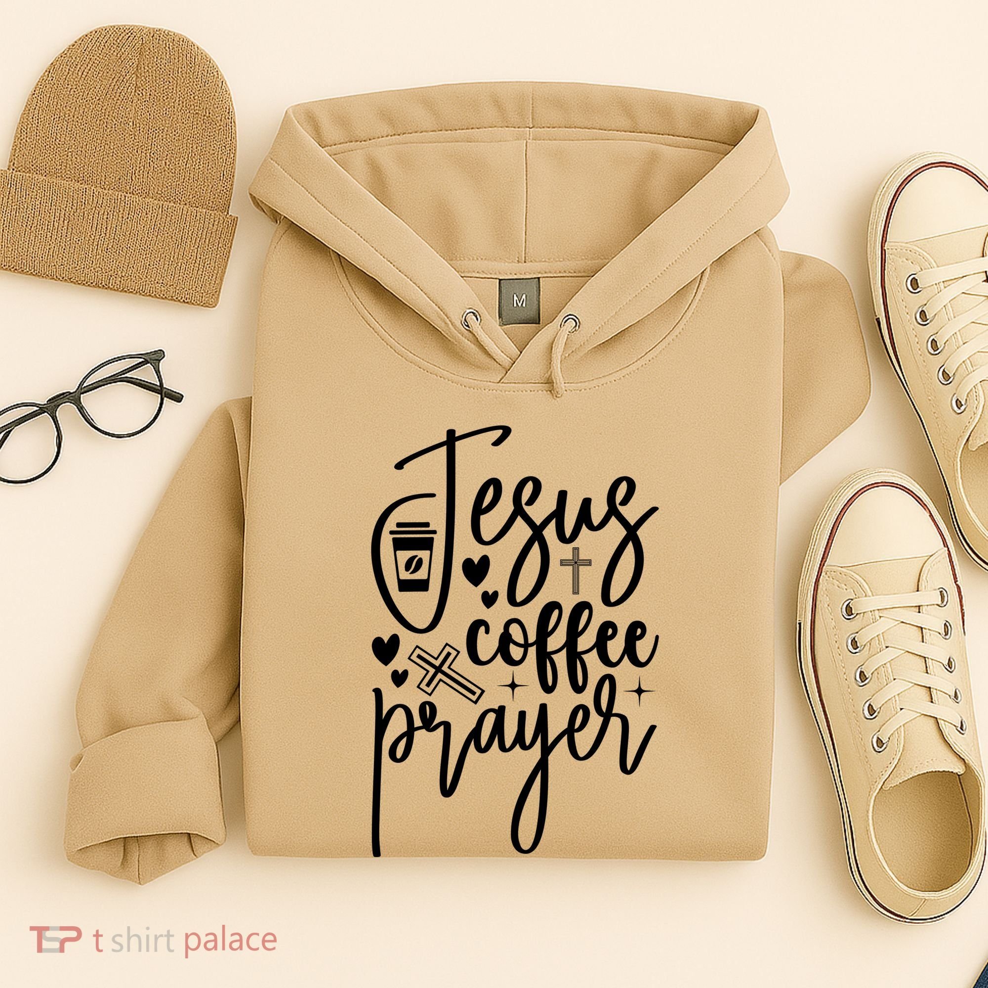 Jesus Coffee And Prayer Christian Catholic Christ Hoodie