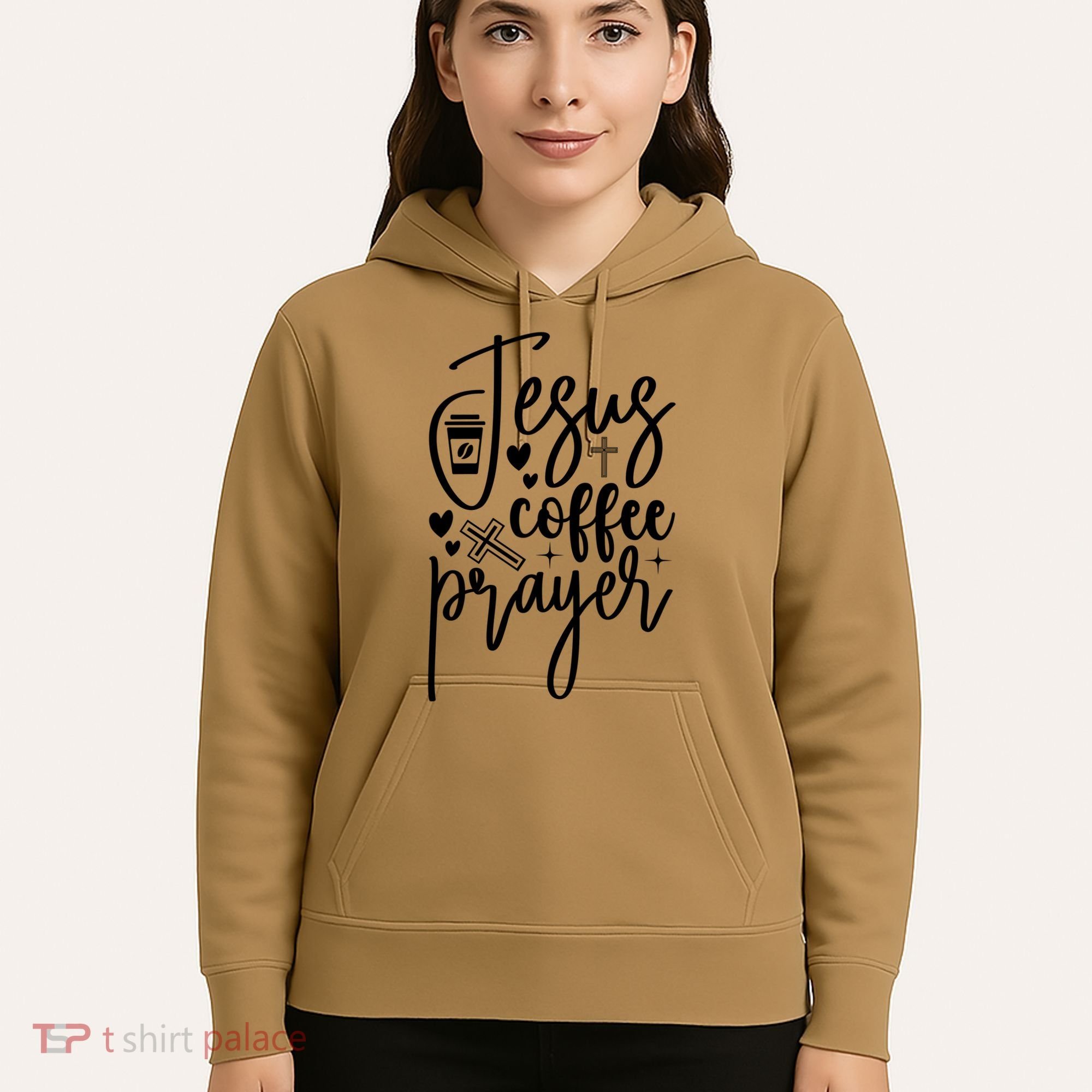 Jesus Coffee And Prayer Christian Catholic Christ Hoodie