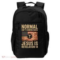 Jesus Christian American Flag Revelation 14 USA Backpack thumb 0