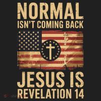 Jesus Christian American Flag Revelation 14 USA Golf Towel thumb 3