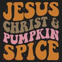 Jesus Christ And Pumpkin Spice Retro Groovy Christianity Women's Sweatshirt thumb 2