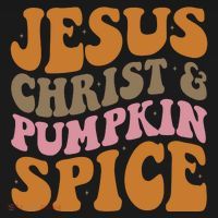 Jesus Christ And Pumpkin Spice Retro Groovy Christianity Tote Bag thumb 4