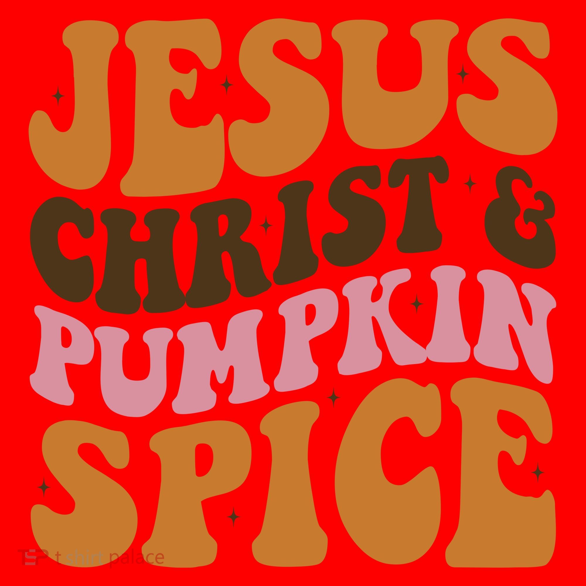 Jesus Christ And Pumpkin Spice Retro Groovy Christianity Santa Hat