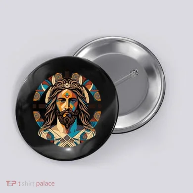 Jesus Christ Art Button