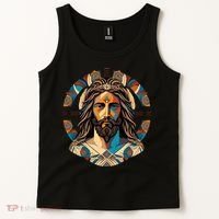 Jesus Christ Art Tank Top thumb 2