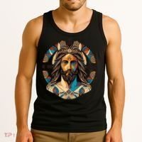 Jesus Christ Art Tank Top thumb 3