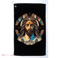 Jesus Christ Art Golf Towel thumb 0