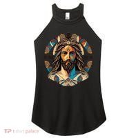 Jesus Christ Art Women's Perfect Tri Rocker Tank thumb 0