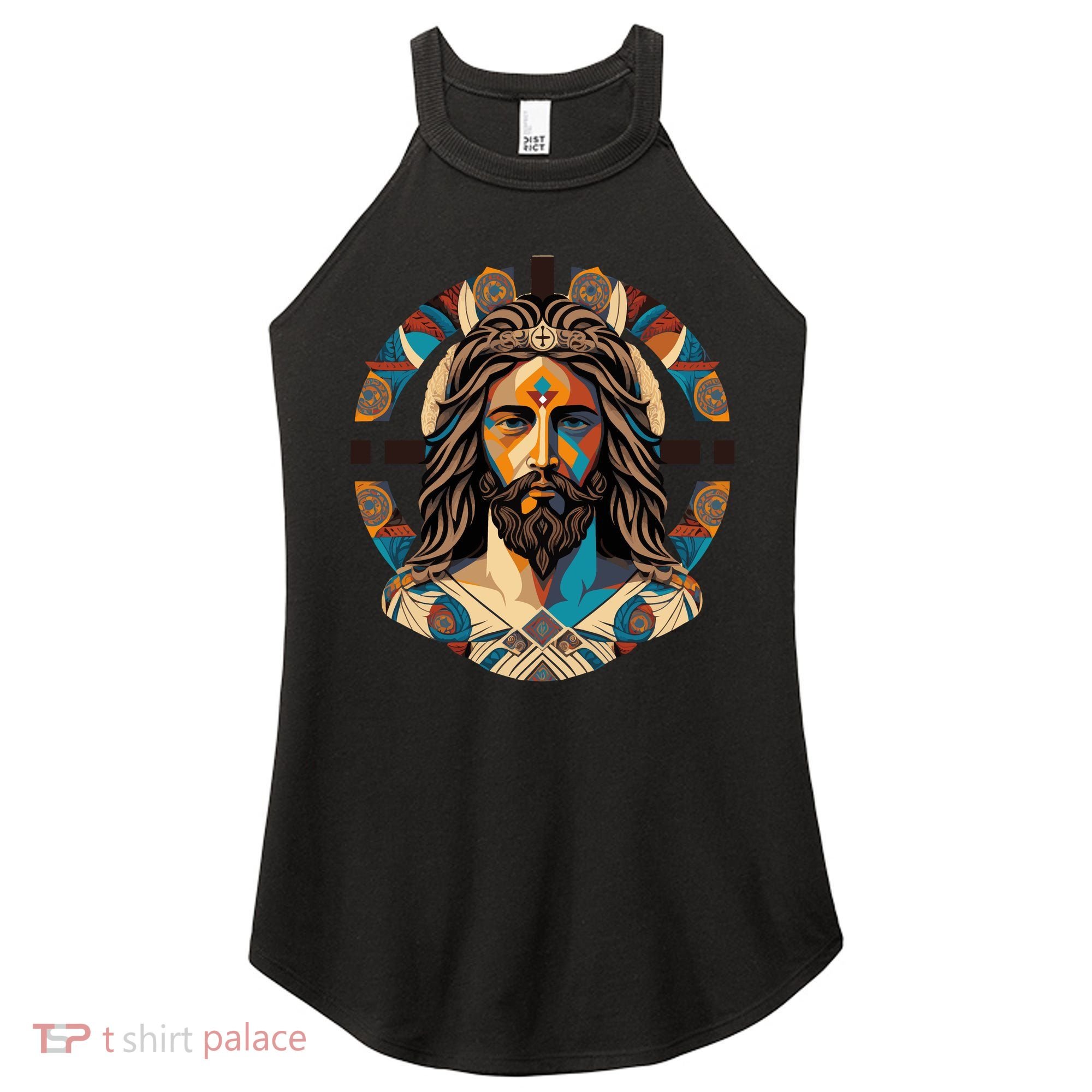 Jesus Christ Art Women's Perfect Tri Rocker Tank