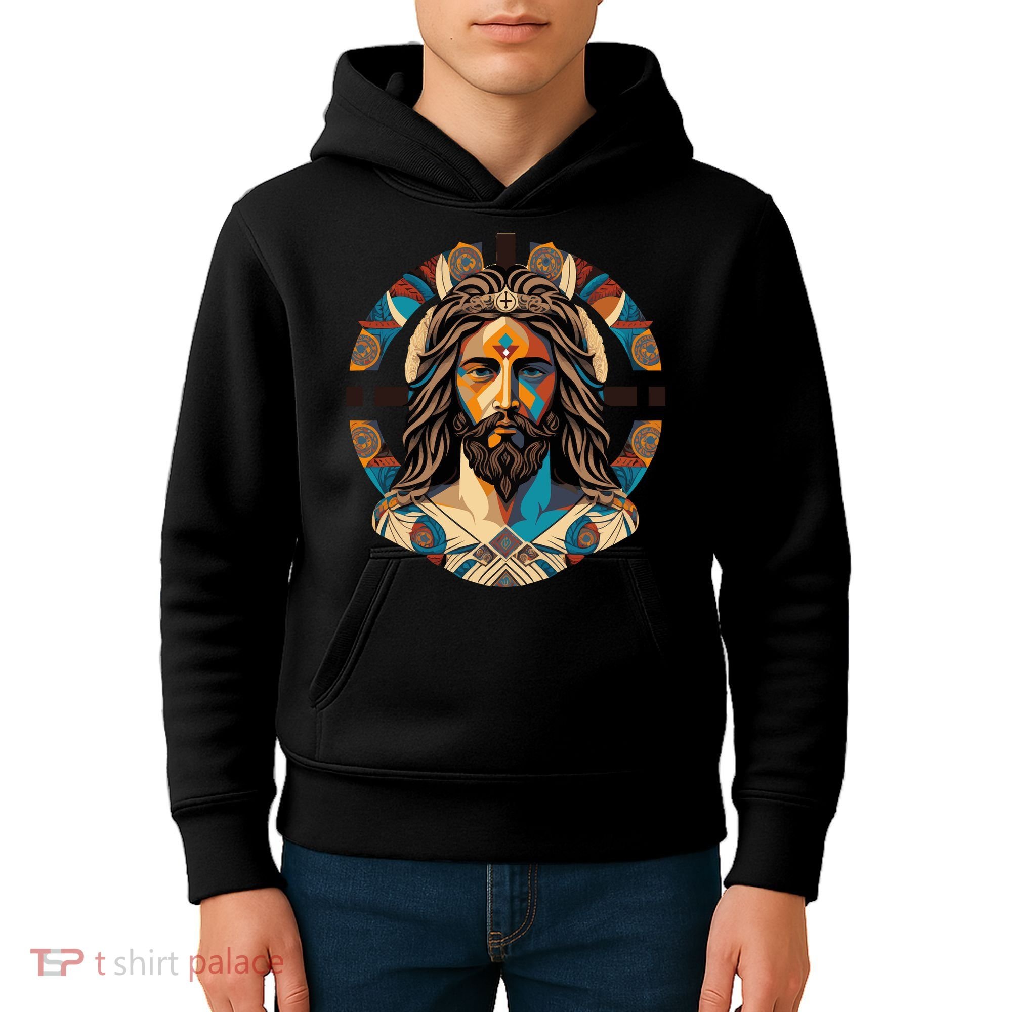 Jesus Christ Art Kids Hoodie