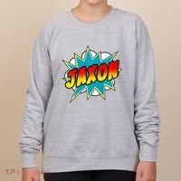 Jaxon Comic Book Superhero Name Women's Sweatshirt thumb 0