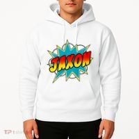 Jaxon Comic Book Superhero Name Hoodie thumb 2