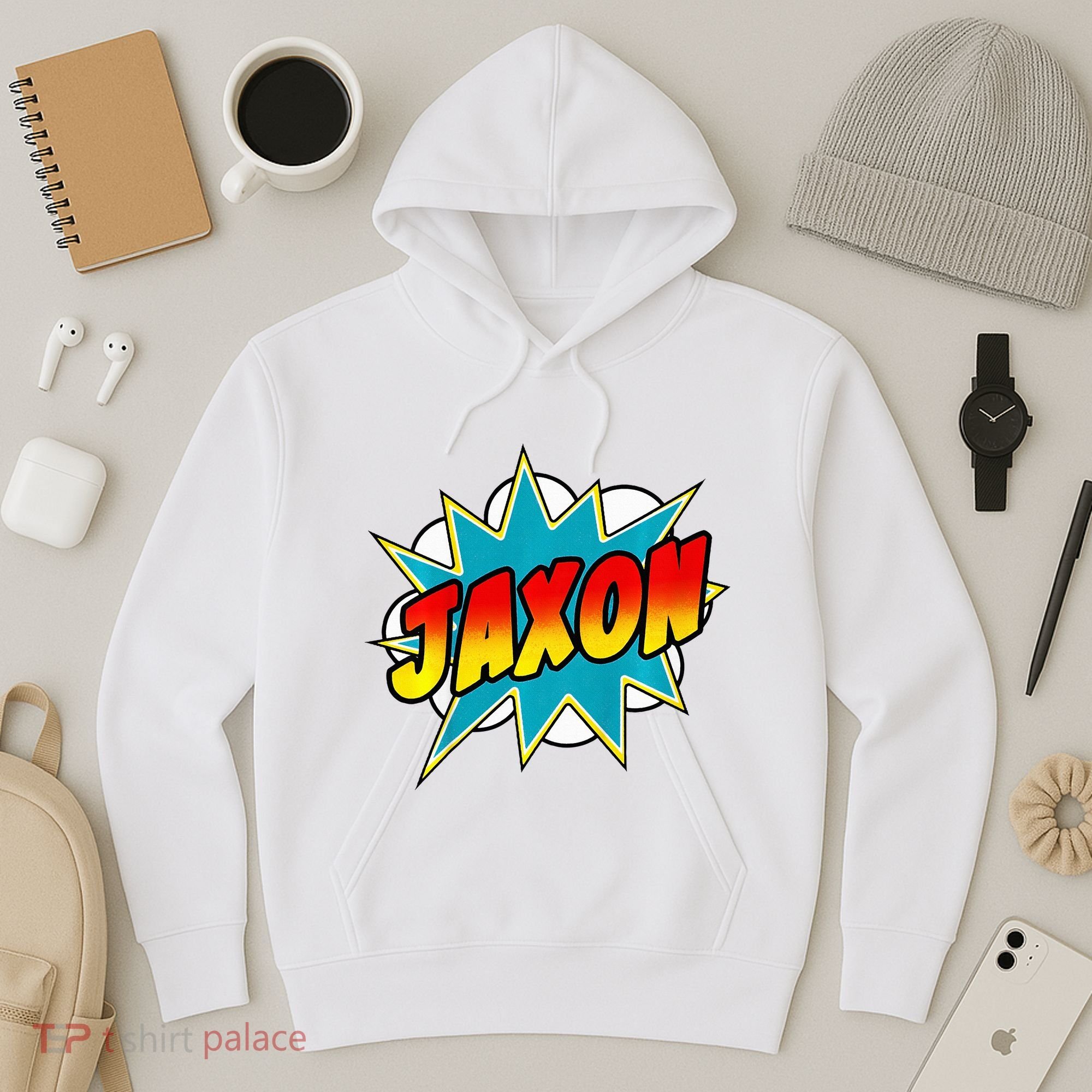 Jaxon Comic Book Superhero Name Hoodie