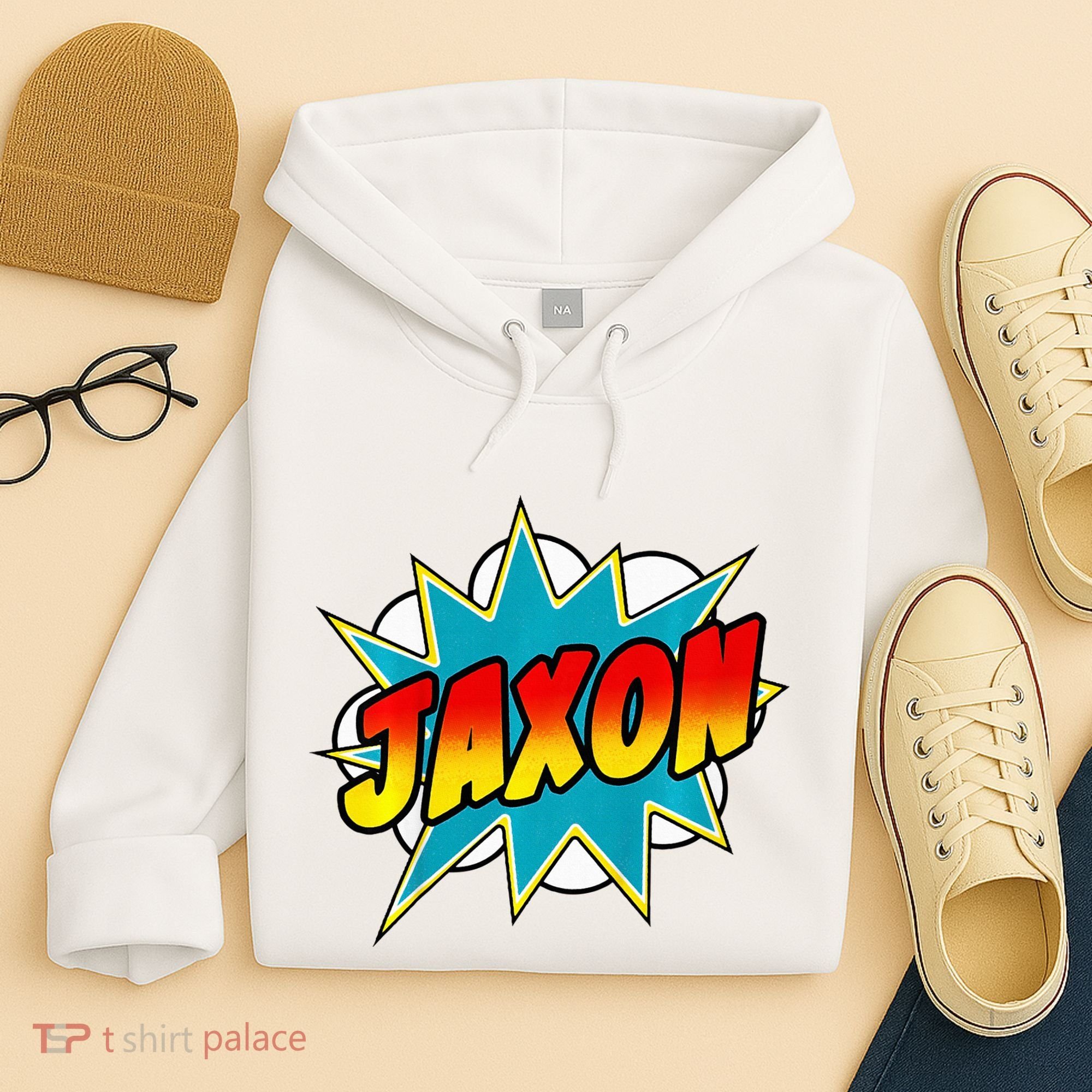 Jaxon Comic Book Superhero Name Hoodie