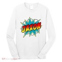 Jaxon Comic Book Superhero Name Long Sleeve Shirt thumb 0