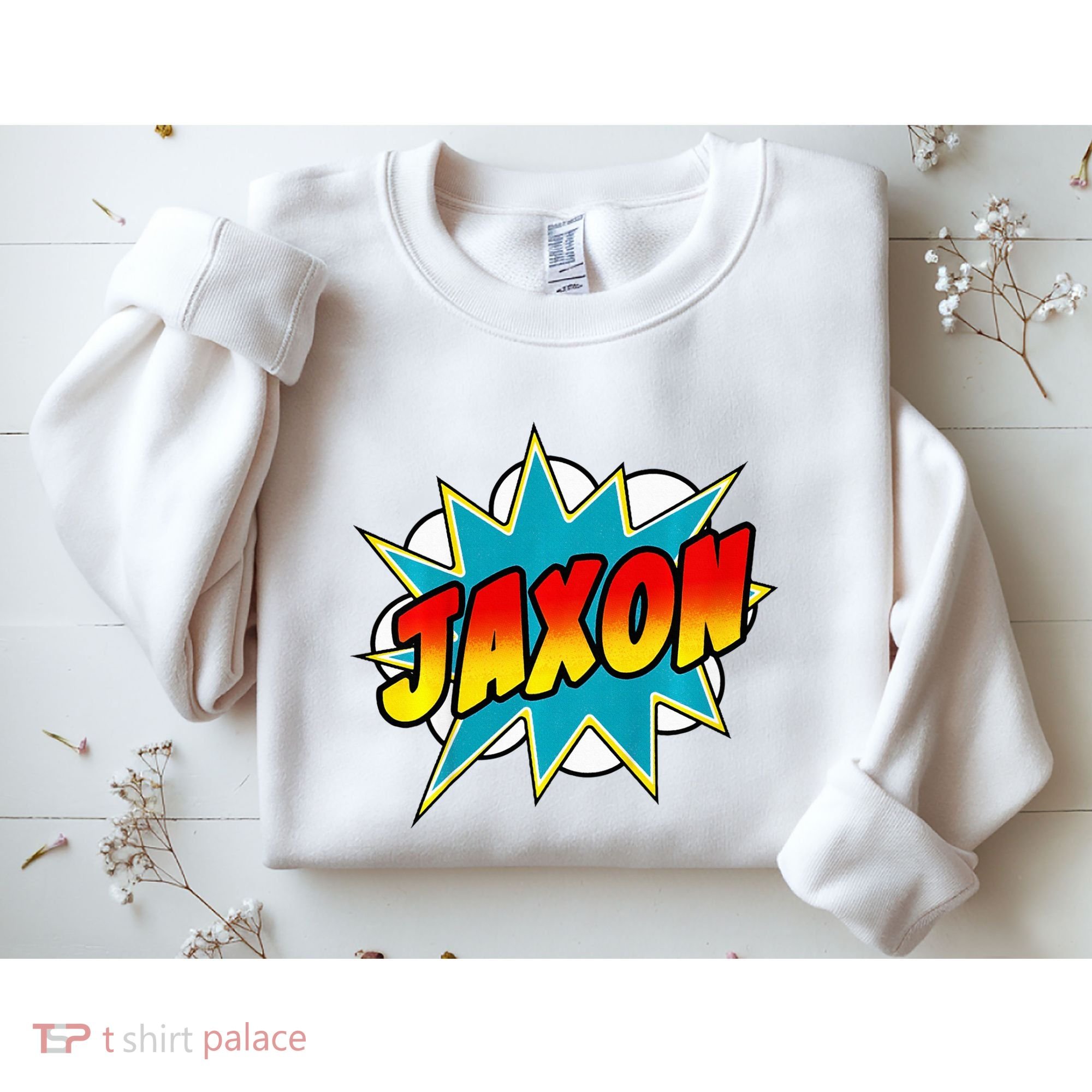 Jaxon Comic Book Superhero Name Sweatshirt