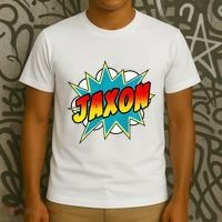 Jaxon Comic Book Superhero Name T-Shirt thumb 3