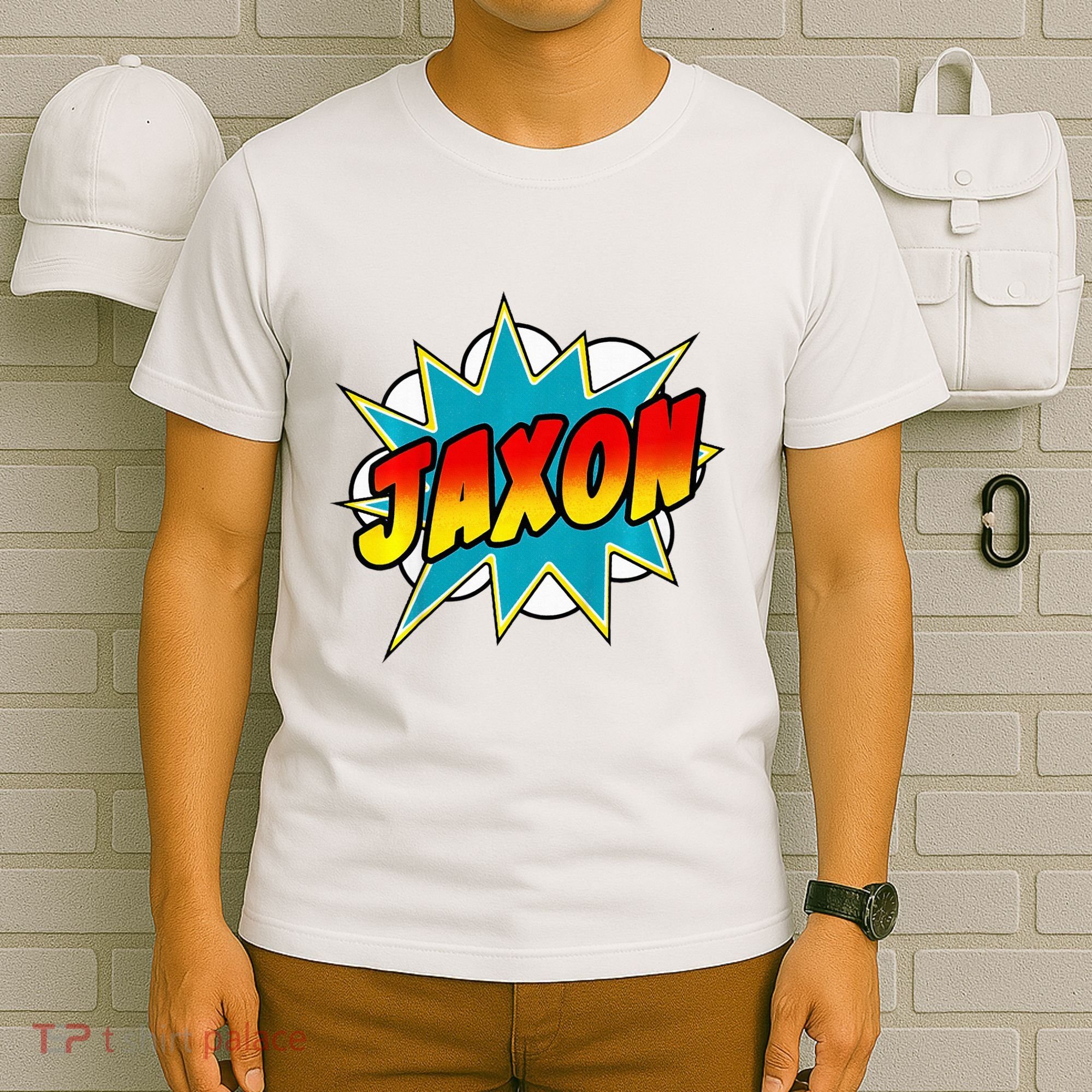 Jaxon Comic Book Superhero Name T-Shirt