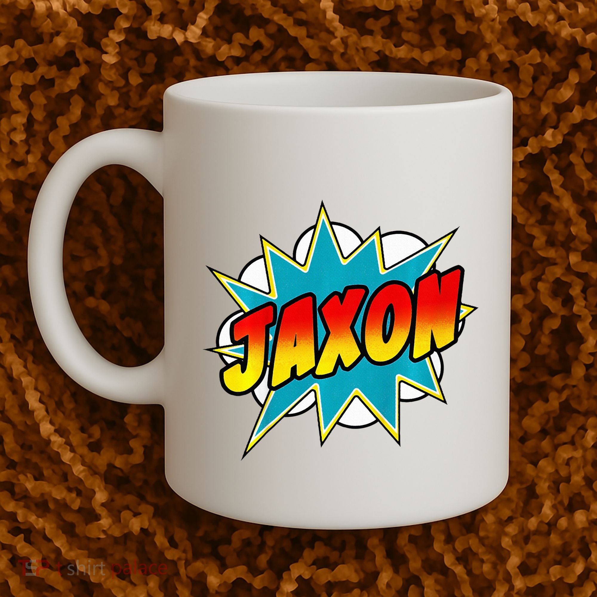 Jaxon Comic Book Superhero Name Coffee Mug