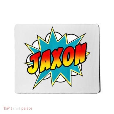 Jaxon Comic Book Superhero Name Mousepad