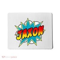 Jaxon Comic Book Superhero Name Mousepad thumb 0