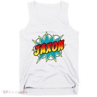 Jaxon Comic Book Superhero Name Tank Top thumb 0