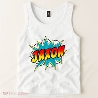 Jaxon Comic Book Superhero Name Tank Top thumb 2