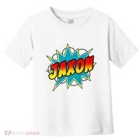 Jaxon Comic Book Superhero Name Toddler T-Shirt thumb 0