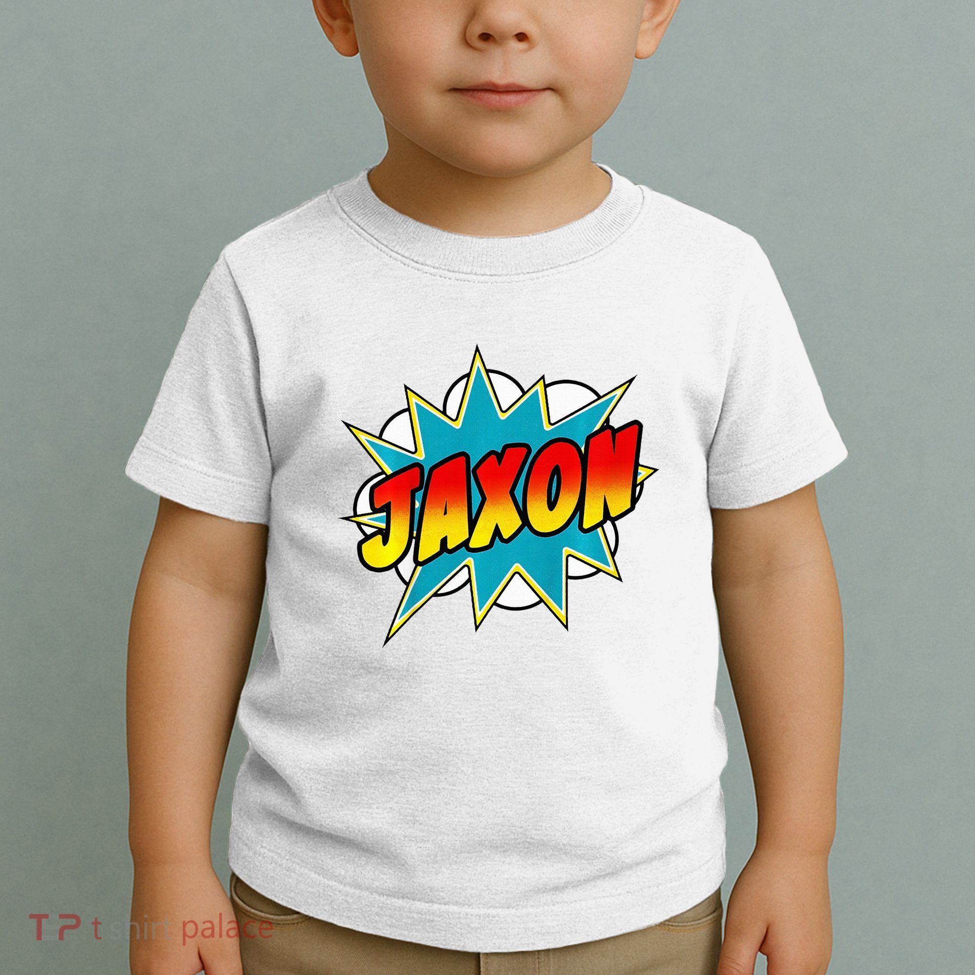 Jaxon Comic Book Superhero Name Toddler T-Shirt