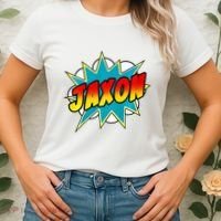 Jaxon Comic Book Superhero Name Women's T-Shirt thumb 2