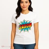 Jaxon Comic Book Superhero Name Women's T-Shirt thumb 4