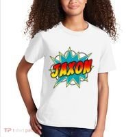 Jaxon Comic Book Superhero Name Kids T-Shirt thumb 2