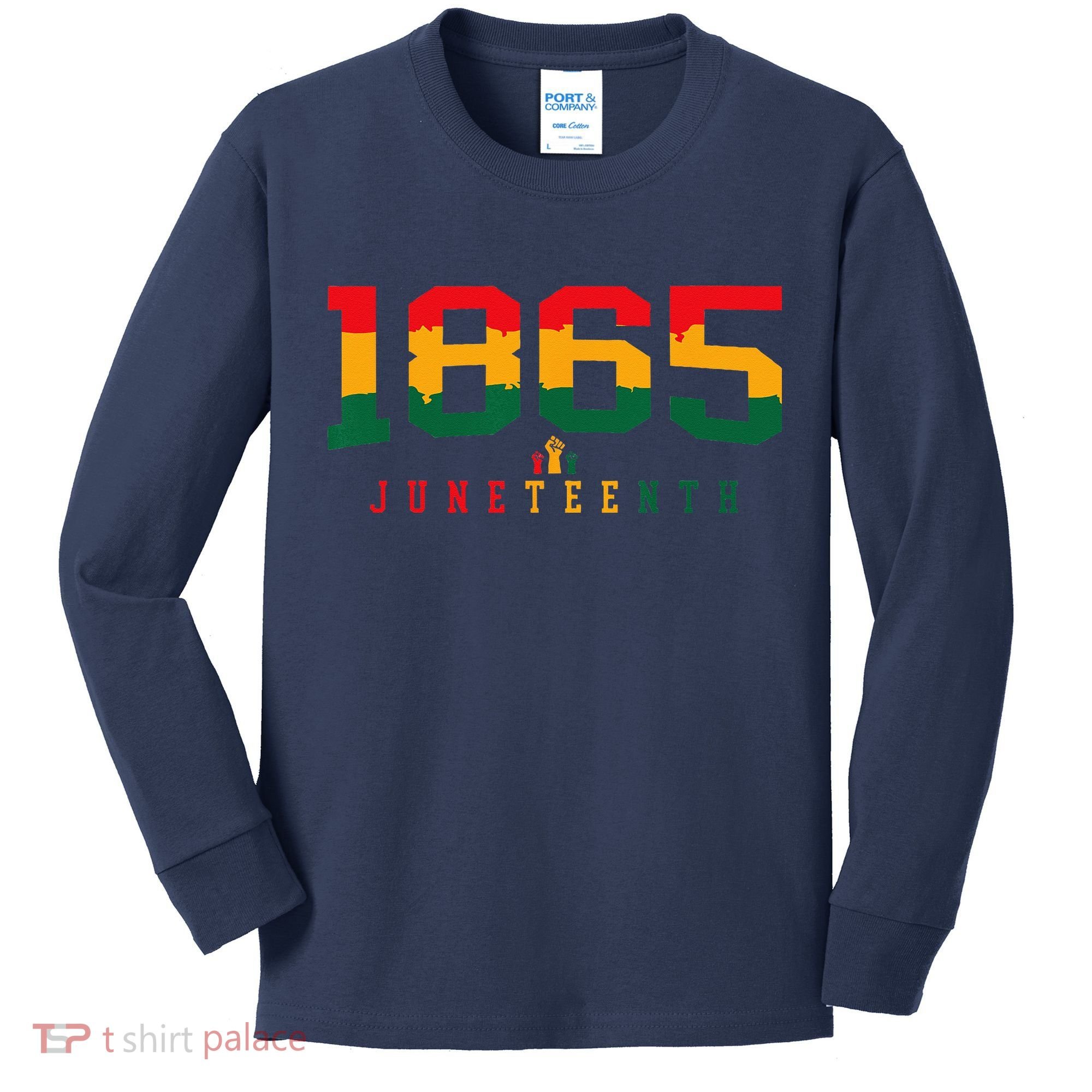Juneteenth Celebrate Black Freedom 1865 History Month Kids Long Sleeve Shirt