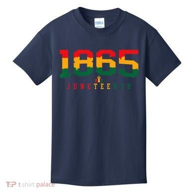 Juneteenth Celebrate Black Freedom 1865 History Month Kids T-Shirt