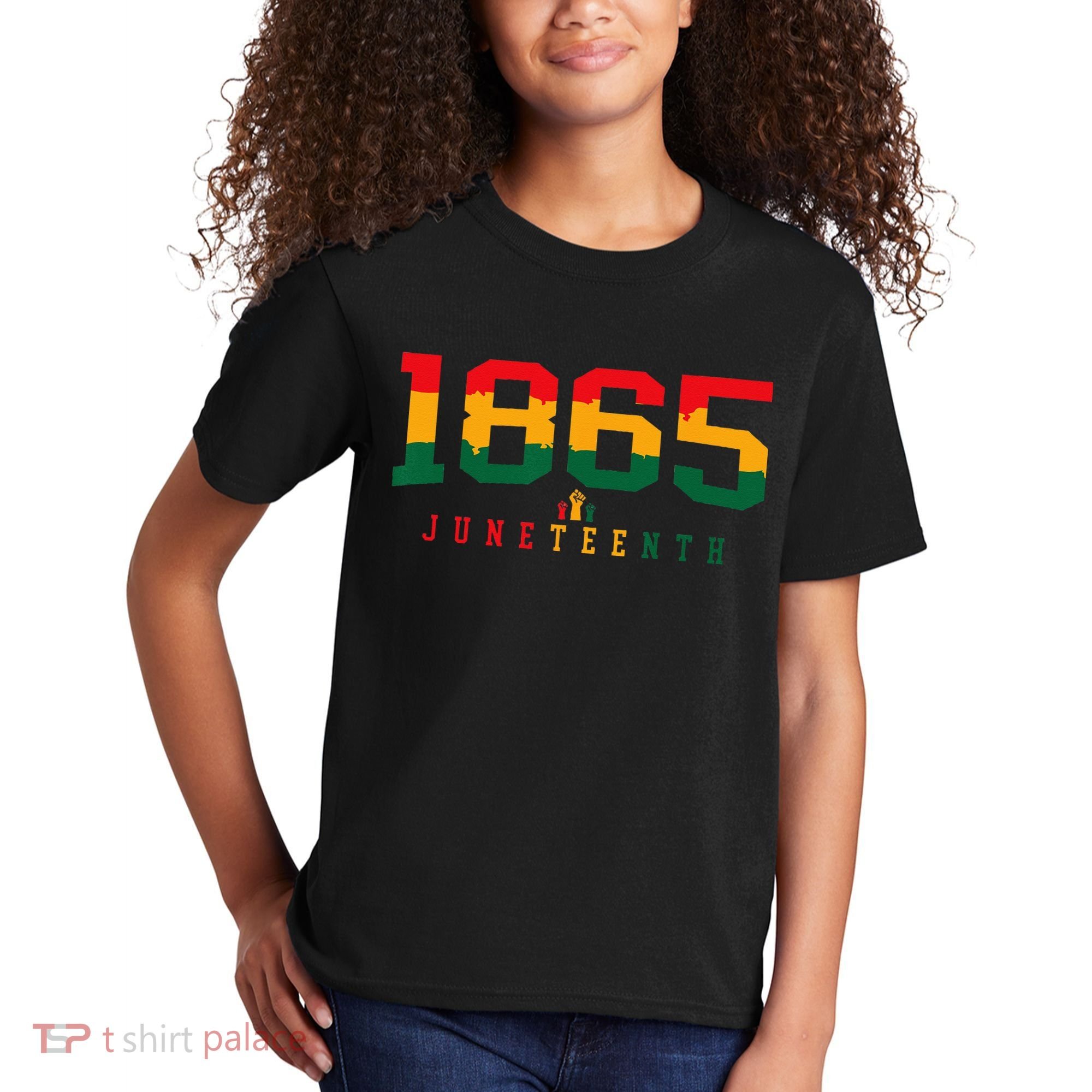 Juneteenth Celebrate Black Freedom 1865 History Month Kids T-Shirt