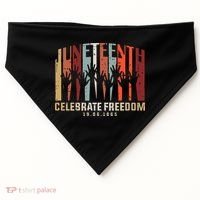 Juneteenth Celebrating Black Freedom, Black History USA-Made Doggie Bandana thumb 0