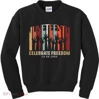 Juneteenth Celebrating Black Freedom, Black History Kids Sweatshirt thumb 0