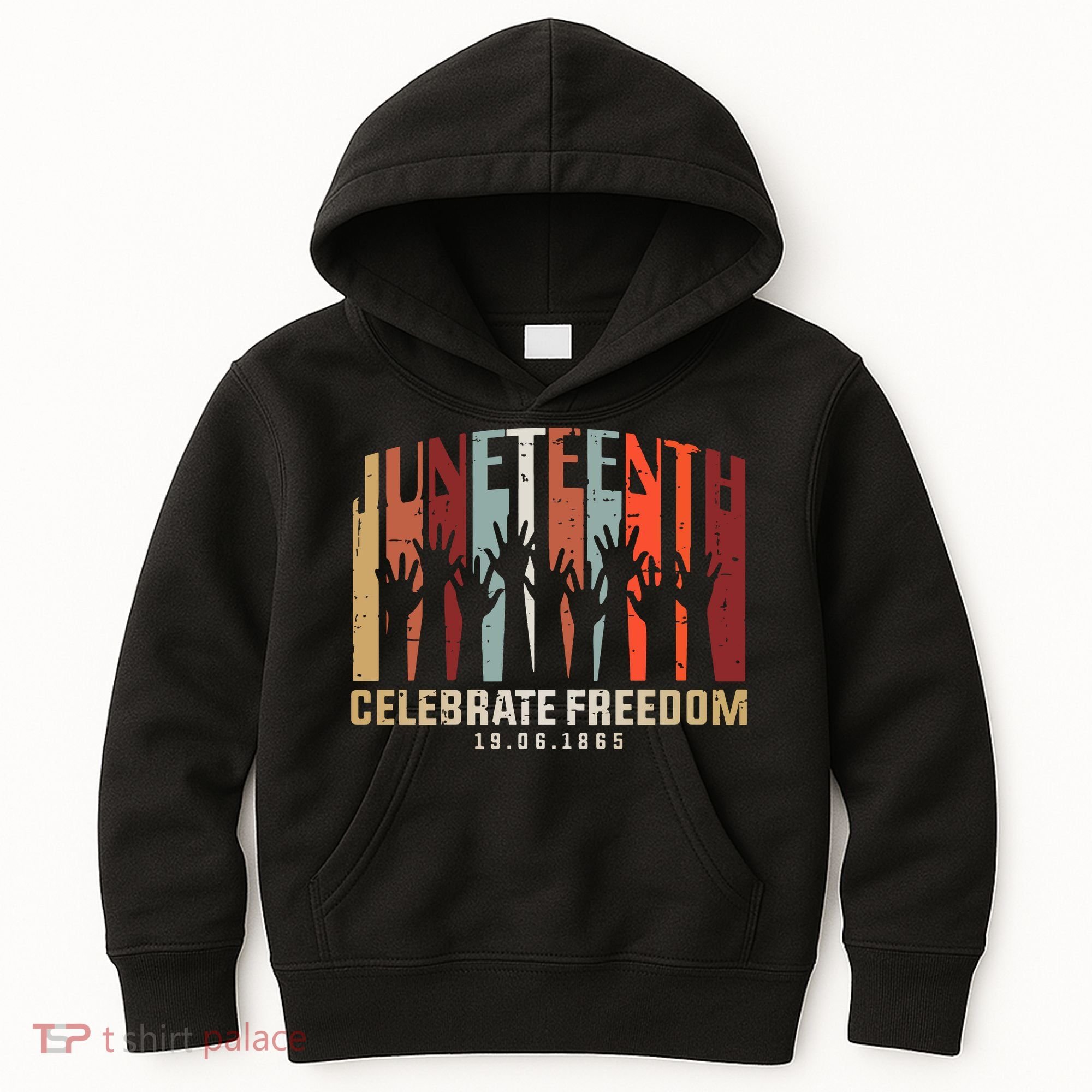 Juneteenth Celebrating Black Freedom, Black History Kids Hoodie