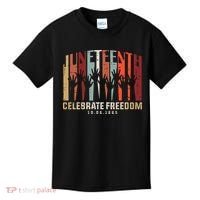 Juneteenth Celebrating Black Freedom, Black History Kids T-Shirt thumb 0