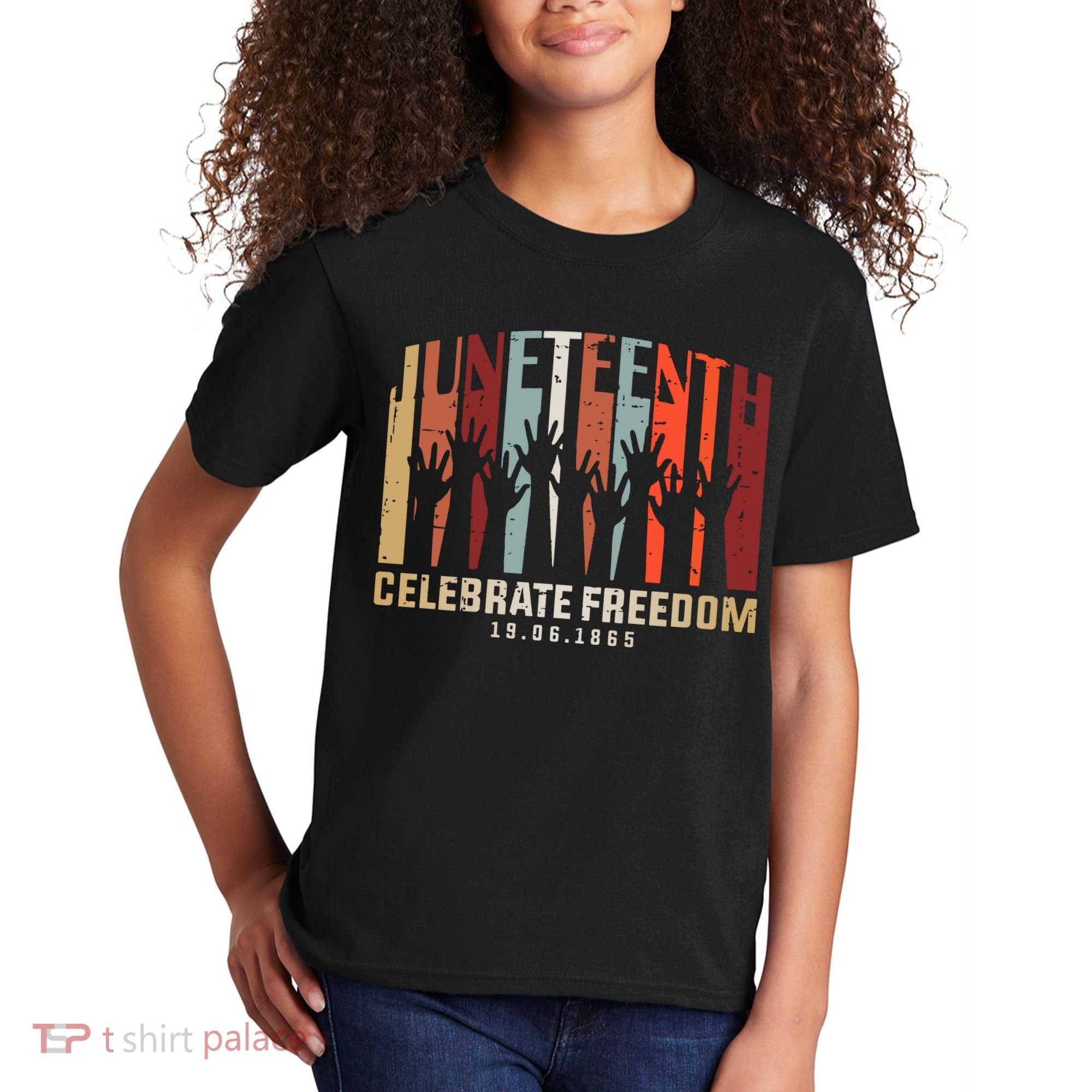 Juneteenth Celebrating Black Freedom, Black History Kids T-Shirt