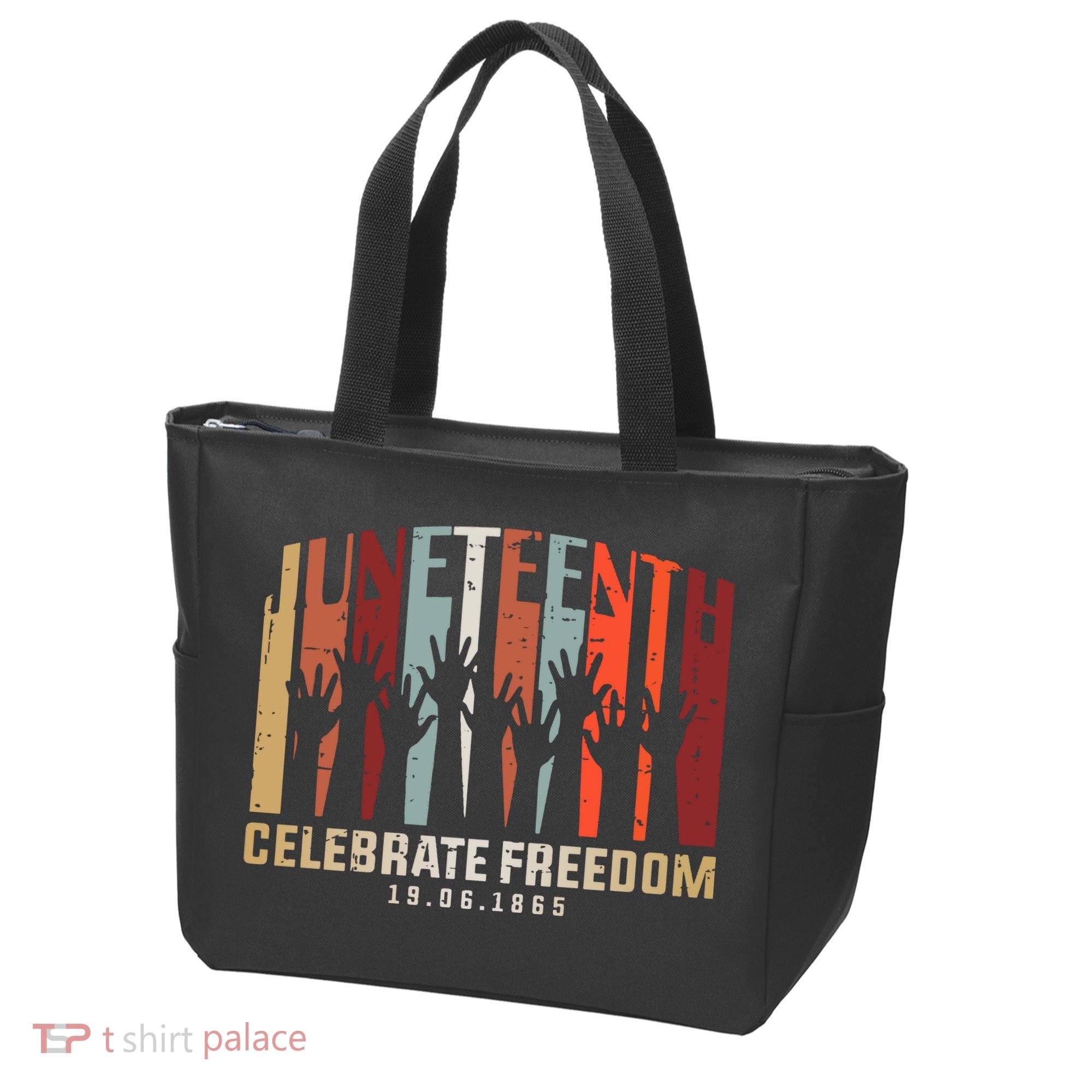 Juneteenth Celebrating Black Freedom, Black History Tote Bag