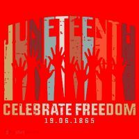Juneteenth Celebrating Black Freedom, Black History Santa Hat thumb 1