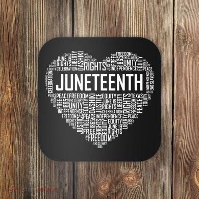 Juneteenth Celebrating Black Freedom 1865 African American Coaster