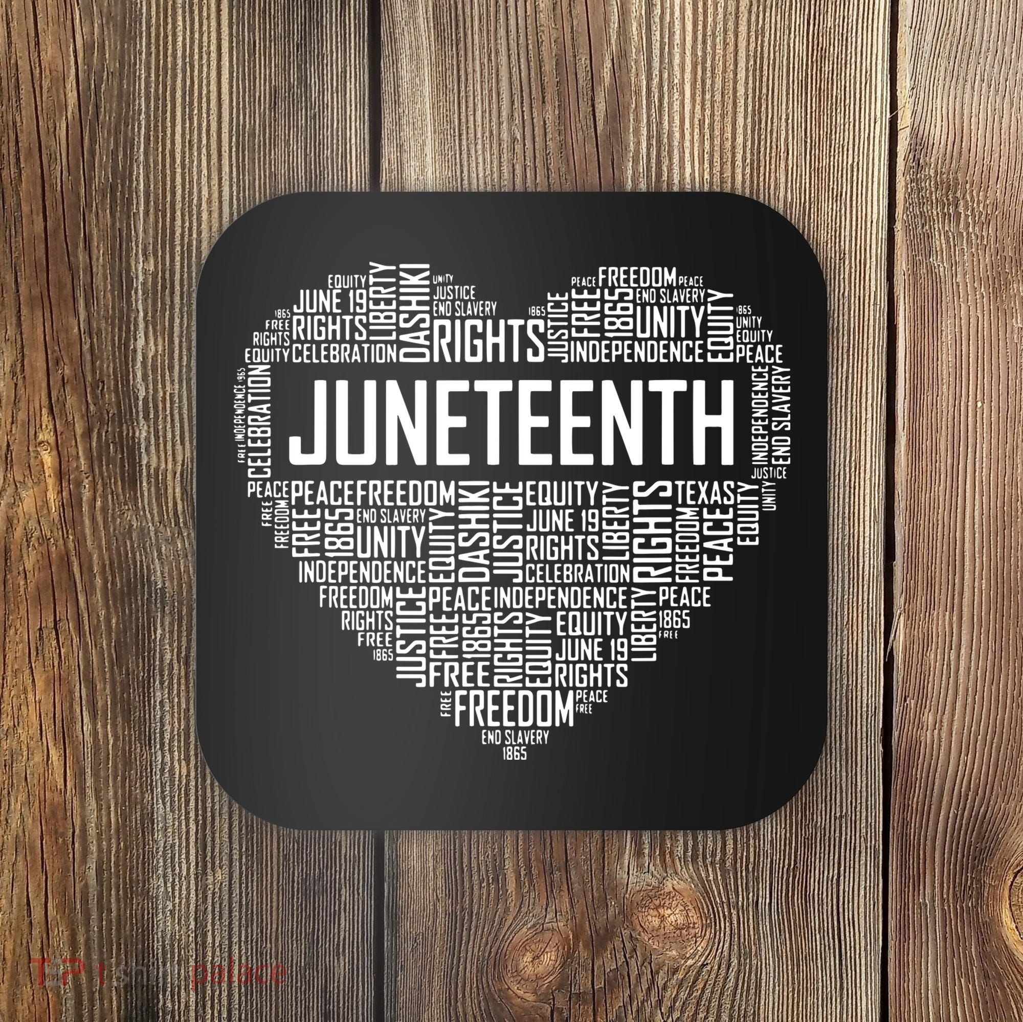 Juneteenth Celebrating Black Freedom 1865 African American Coaster