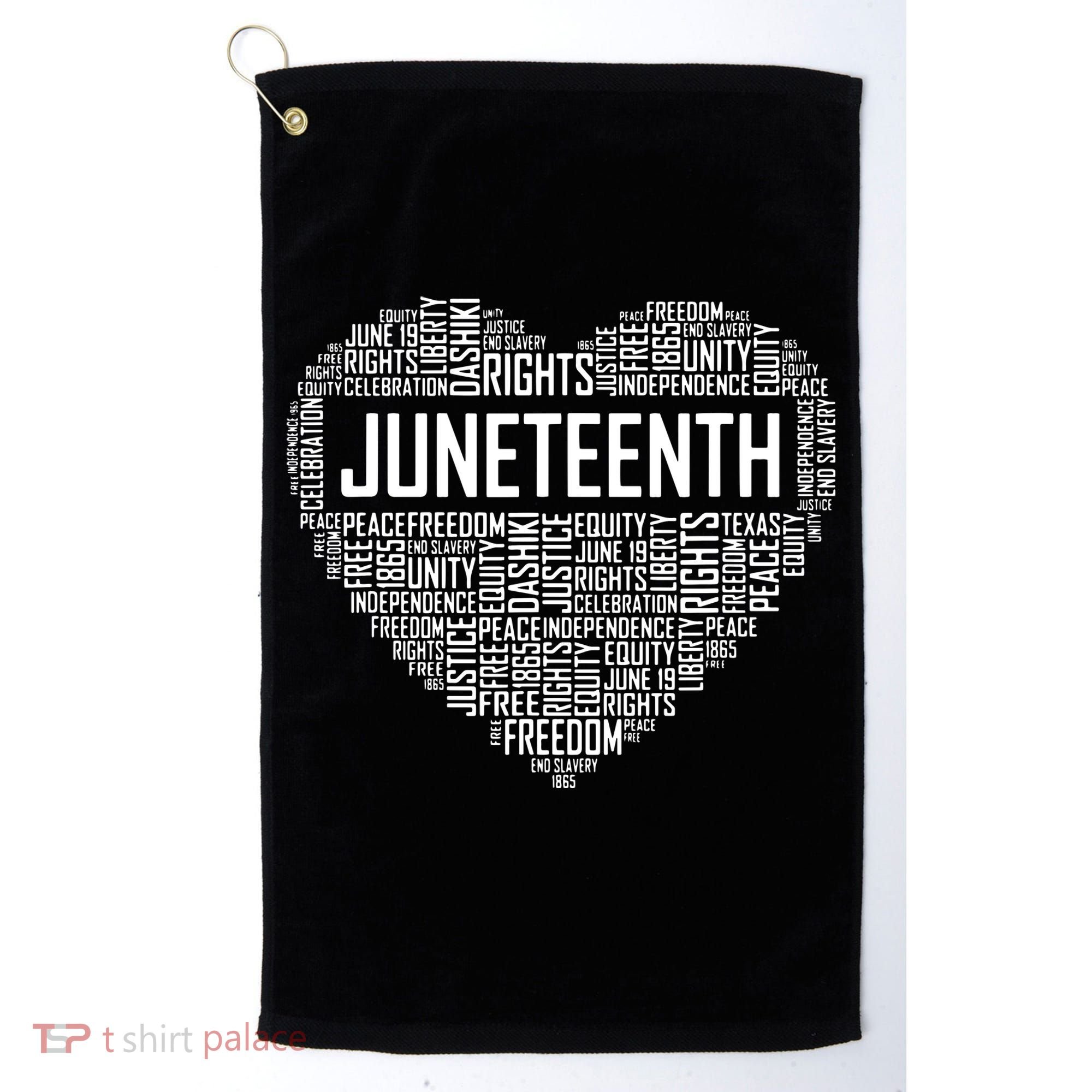 Juneteenth Celebrating Black Freedom 1865 African American Golf Towel